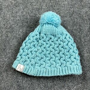 TURTLE FUR Kids Blue Knit Fleece Lined Winter Beanie Hat One Size Fits Most